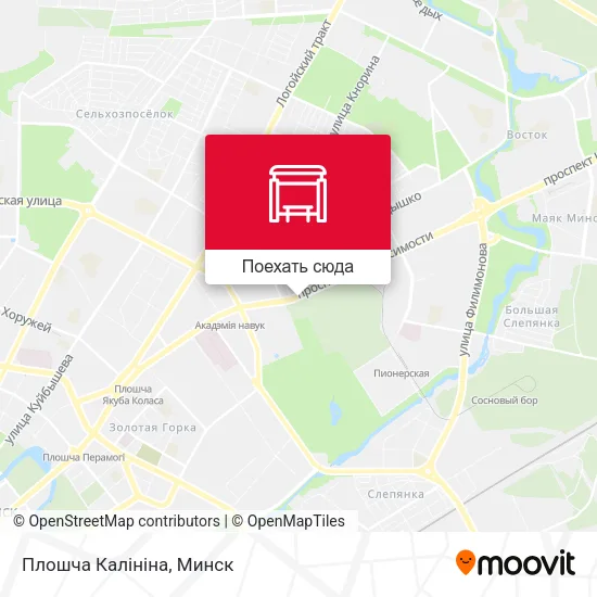 Карта Плошча Калініна