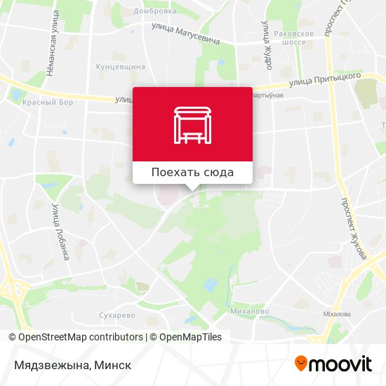 Карта Мядзвежына