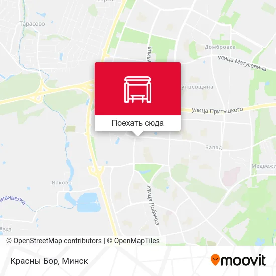 Карта Красны Бор