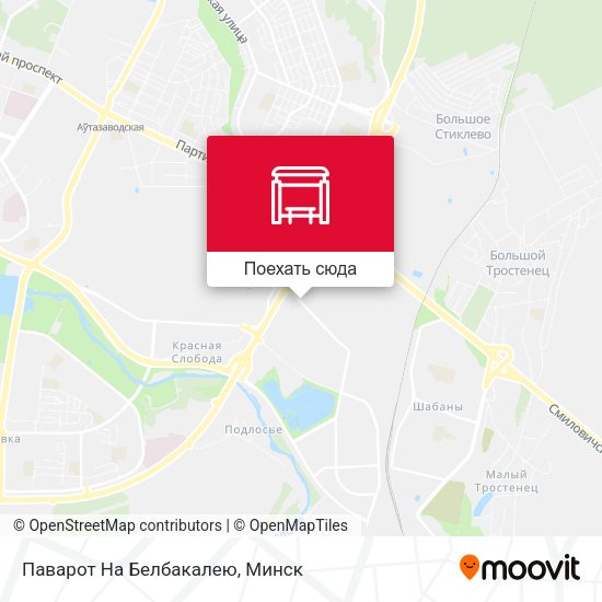 Карта Паварот На Белбакалею