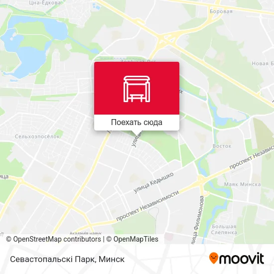Карта Севастопальскі Парк