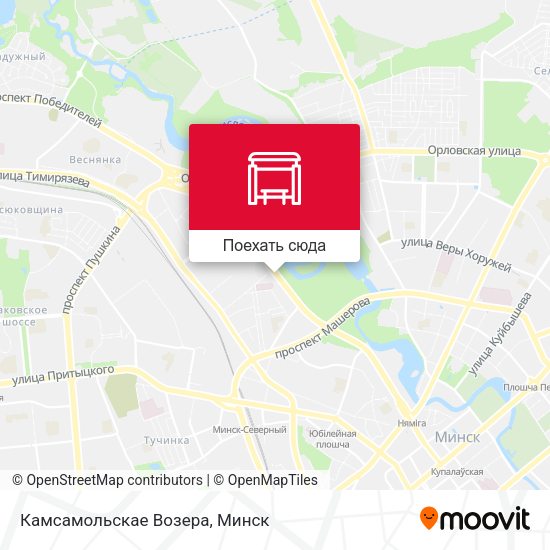 Карта Камсамольскае Возера