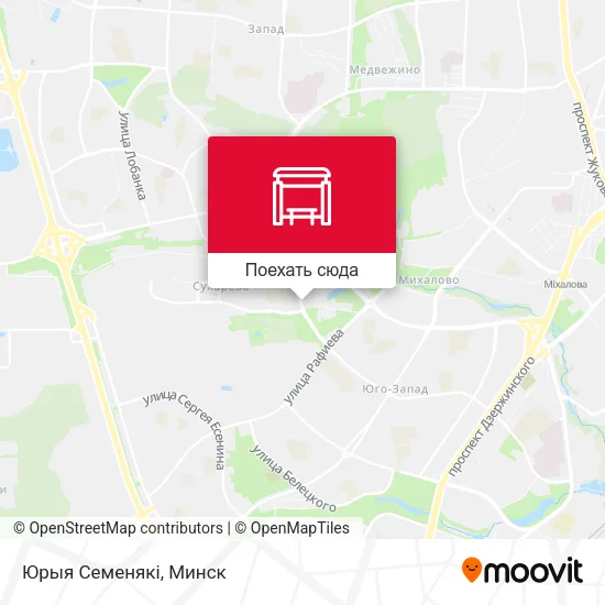 Карта Юрыя Семенякі