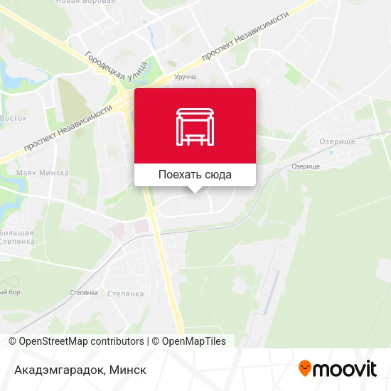 Карта Акадэмгарадок