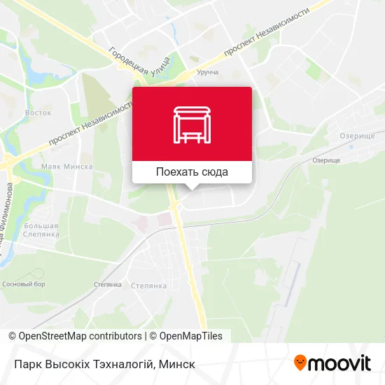 Карта Парк Высокіх Тэхналогій