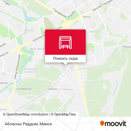 Карта Абласны Раддом