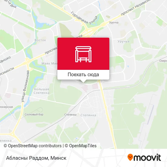 Карта Абласны Раддом
