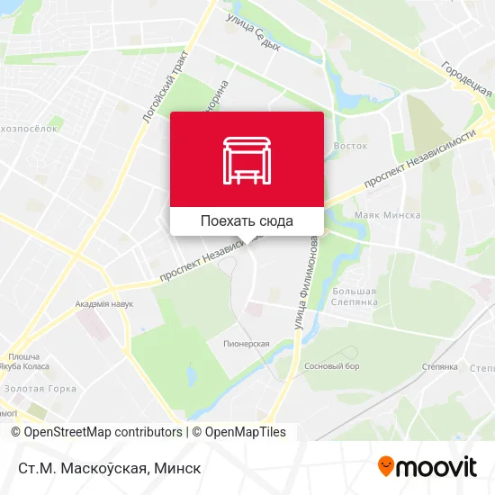 Карта Ст.М. Маскоўская