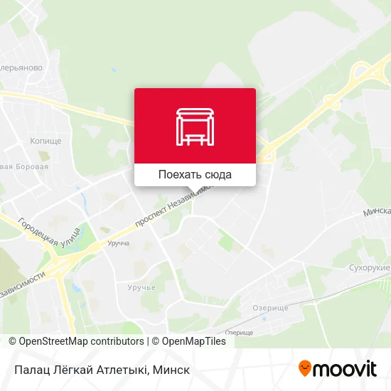 Карта Палац Лёгкай Атлетыкі