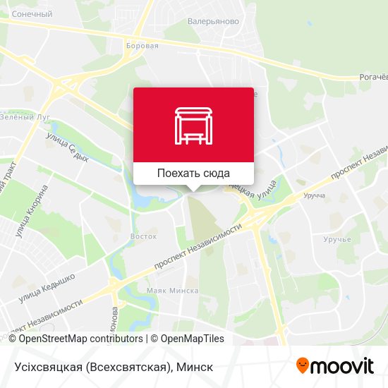 Карта Усіхсвяцкая (Всехсвятская)