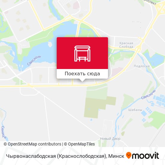 Карта Чырвонаслабодская (Краснослободская)