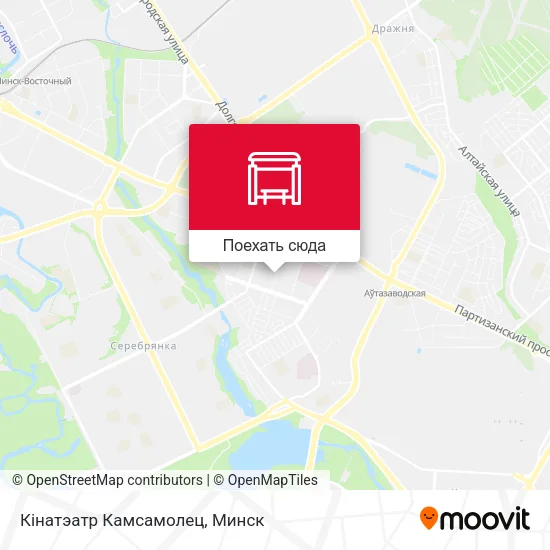 Карта Кінатэатр Камсамолец