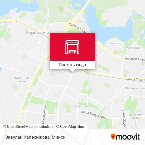 Карта Завулак Калеснікава