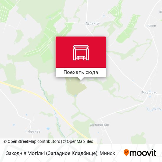 Карта Заходнія Могілкі (Западное Кладбище)