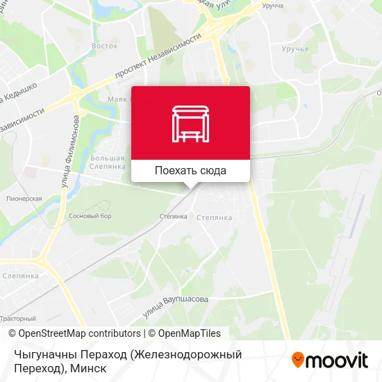 Карта Чыгуначны Пераход (Железнодорожный Переход)