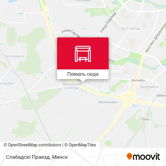 Карта Слабадскі Праезд