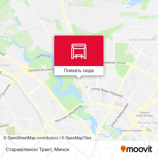 Карта Старавіленскі Тракт
