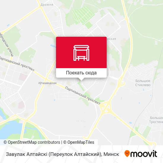 Карта Завулак Алтайскі (Переулок Алтайский)