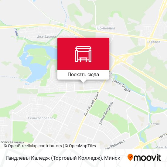 Карта Гандлёвы Каледж (Торговый Колледж)