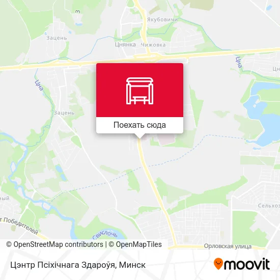 Карта Цэнтр Псіхічнага Здароўя