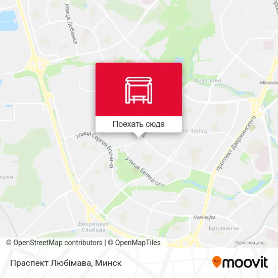 Карта Праспект Любімава
