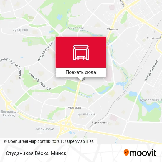 Карта Студэнцкая Вёска