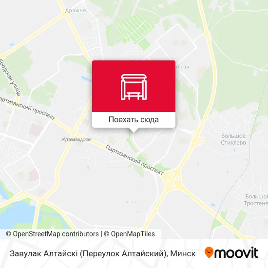 Карта Завулак Алтайскі (Переулок Алтайский)