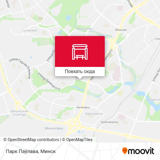 Карта Парк Паўлава