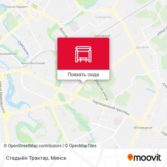 Карта Стадыён Трактар
