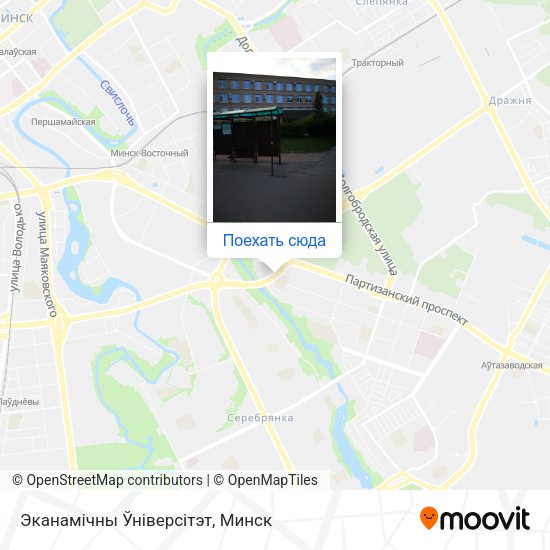 Карта Эканамічны Ўніверсітэт
