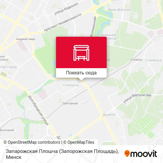 Карта Запарожская Плошча (Запорожская Площадь)