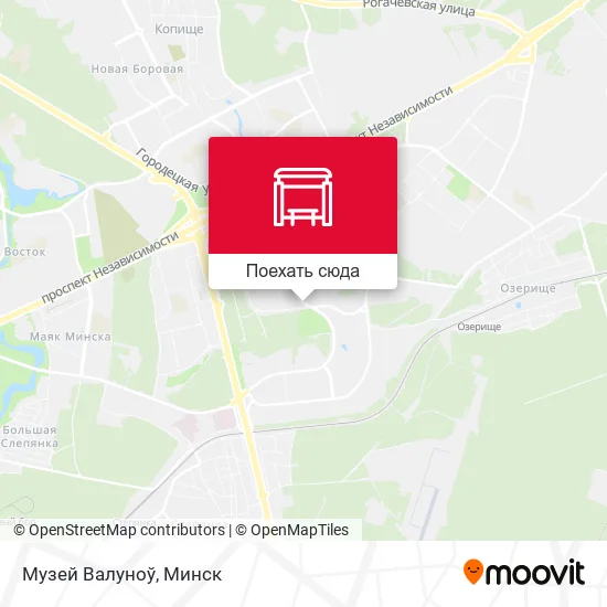 Карта Музей Валуноў