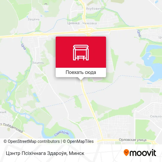 Карта Цэнтр Псіхічнага Здароўя