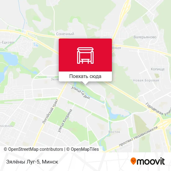 Карта Зялёны Луг-5