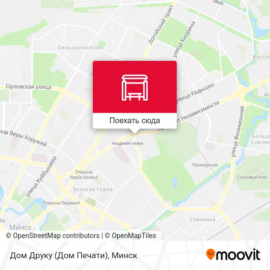 Карта Дом Друку (Дом Печати)