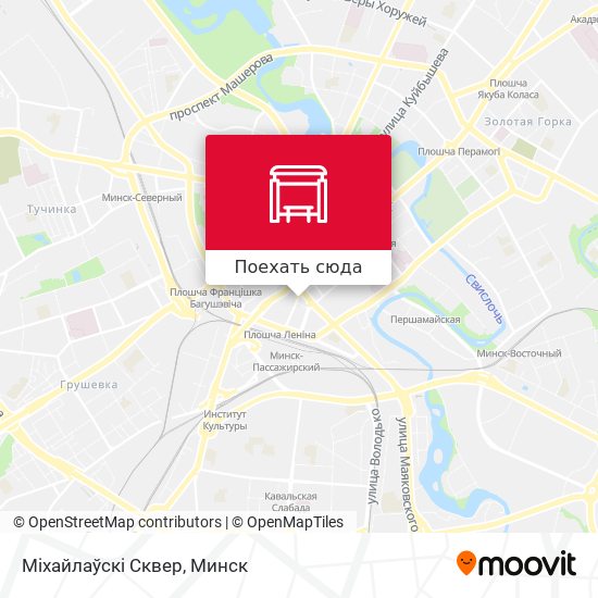 Карта Міхайлаўскі Сквер