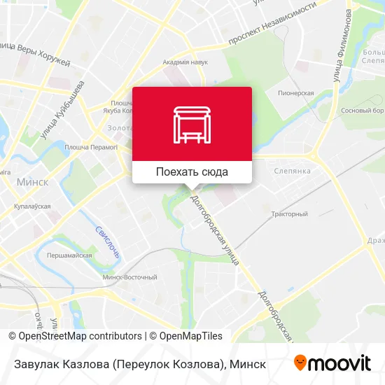 Карта Завулак Казлова (Переулок Козлова)