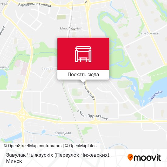 Карта Завулак Чыжэўскіх (Переулок Чижевских)
