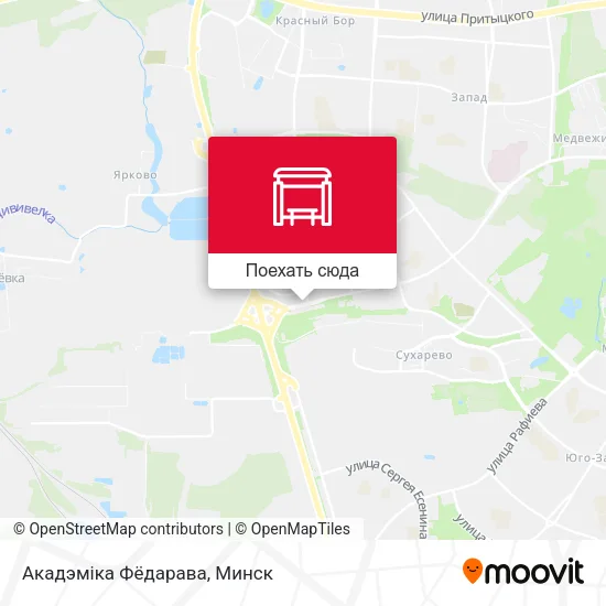 Карта Акадэміка Фёдарава