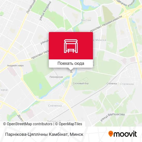 Карта Парнікова-Цяплічны Камбінат