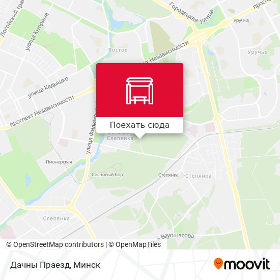 Карта Дачны Праезд