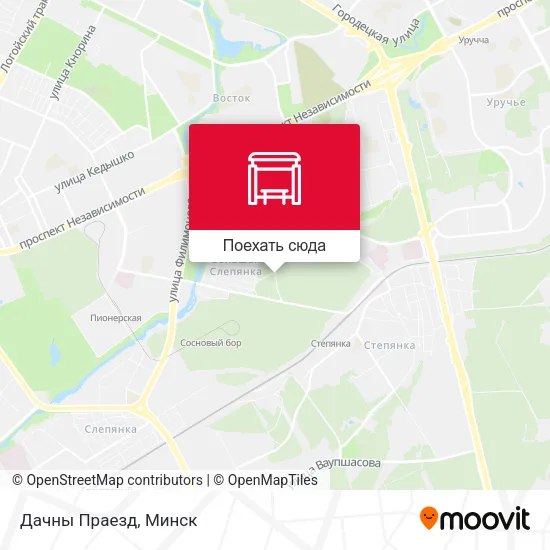 Карта Дачны Праезд