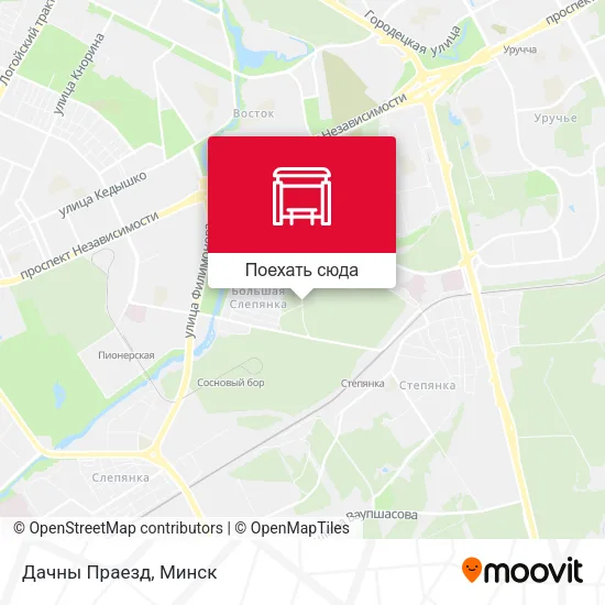Карта Дачны Праезд