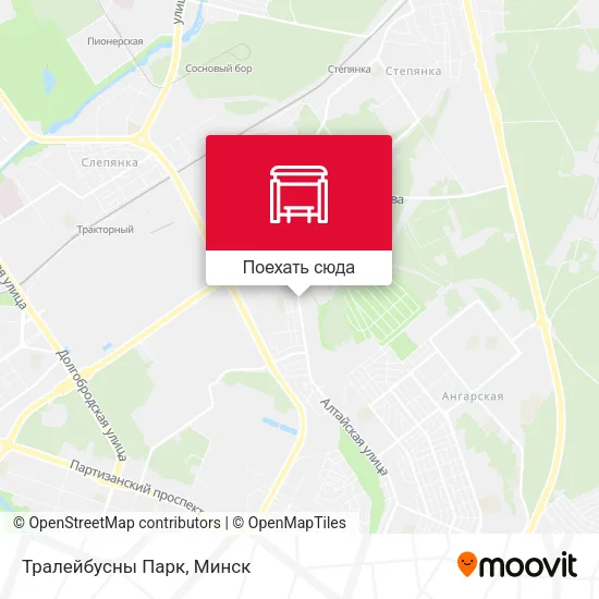 Карта Тралейбусны Парк