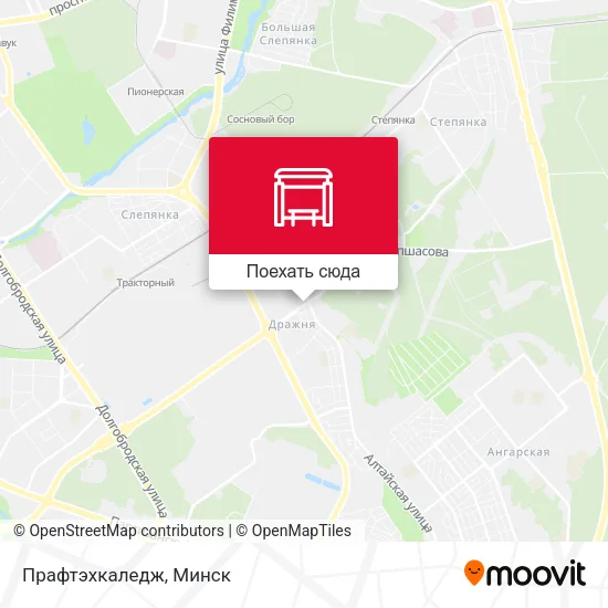 Карта Прафтэхкаледж