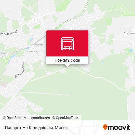 Карта Паварот На Калодзішчы