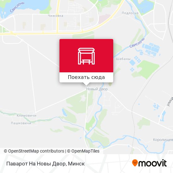 Карта Паварот На Новы Двор