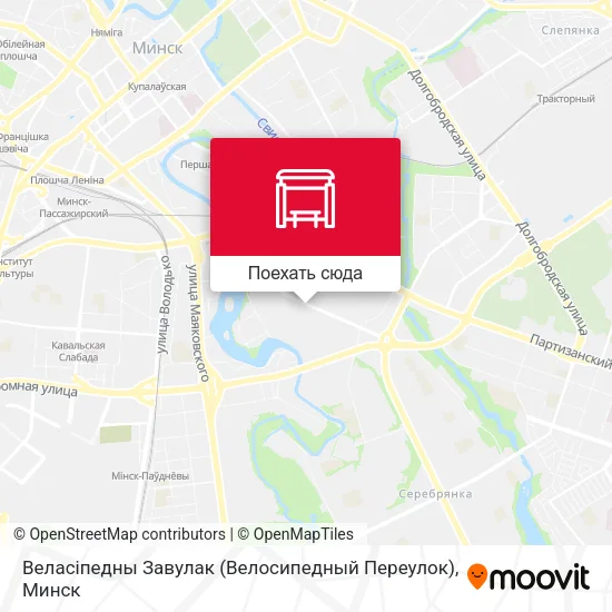 Карта Веласіпедны Завулак (Велосипедный Переулок)