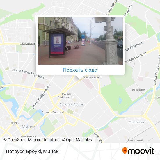 Карта Петруся Броўкі