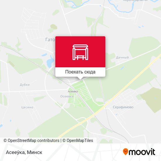 Карта Асееўка